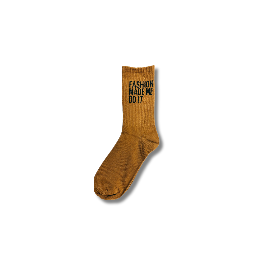 Fashion Made Me Do It Socks CARMEL