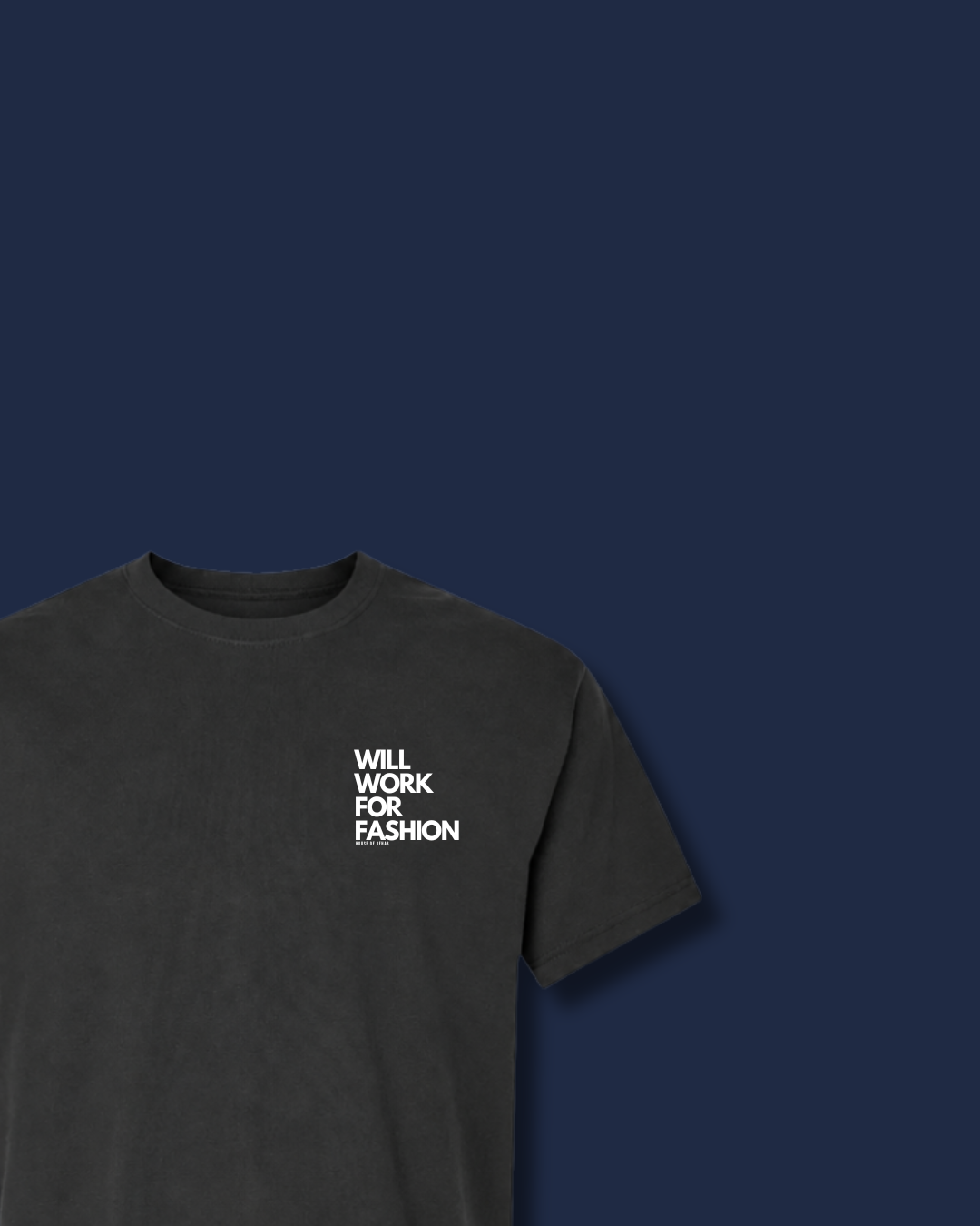 Will Work For Fashion Heavy Weight Tee (Gray)